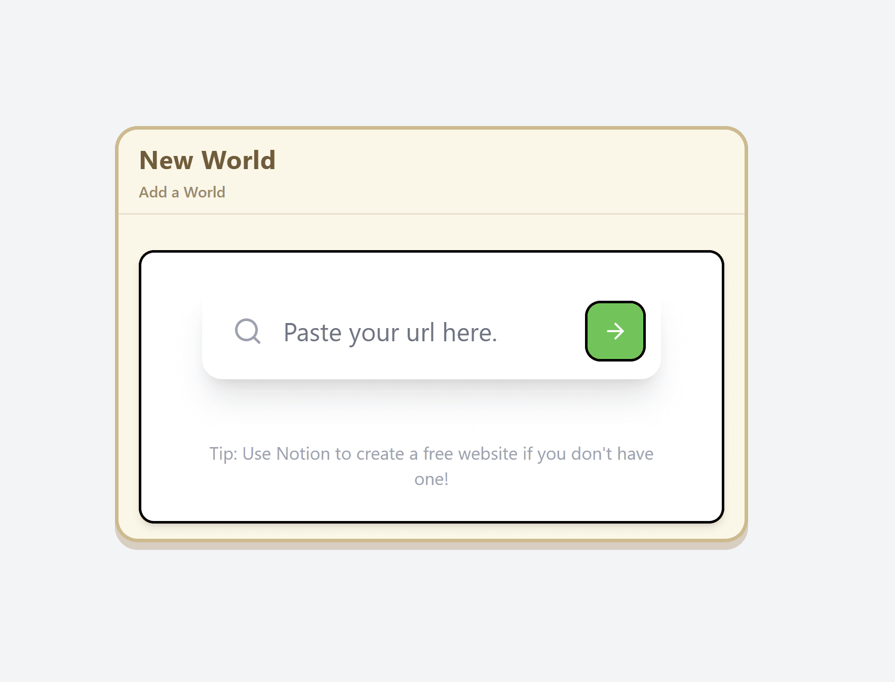 New lead search interface